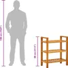 vidaXL Étagère à chaussures avec 4 étages 50x27x80 cm chêne Voir les images du produit 6