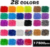 Loom Bänder Set 17.500 Stück – 28 Farbsets, 40 Anhänger, Produktbild-Vorschau 3