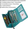 JENNIFER JONES Damen Geldbörse Portemonnaie Türkis (1108) Produktbild-Vorschau 4