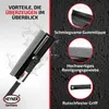 HEYNER® Auto Scheibenreiniger M25 25cm Aluminium Abzieher & Produktbild-Vorschau 3
