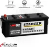 Langzeit LKW Batterie 12V 140Ah 1000AEN Starterbatterie Produktbild-Vorschau 2