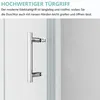 Duschtür 100cm Pendeltür Dusche Nischentür Drehtür Produktbild-Vorschau 4