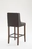 Silla de bar Cassandra, tapizada en tela, patas en madera Vista previa de la imagen del producto 5