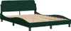 vidaXL Bettgestell "Dover" Dunkelgrün 140x200 cm Samt Produktbild-Vorschau 3