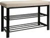 Étagère à chaussures avec banc en métal 81x32x46 cm Banc à Voir les images du produit 10