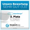 Alpenberger Hänge WC Spülrandlos | Toilette mit Bidet Produktbild-Vorschau 4