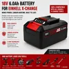 18V Akku 6.0Ah kompatibel mit Einhell Power X-Change – Produktbild-Vorschau 2