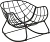 A black metal rocking chair. Produktbild-Vorschau