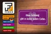 Holzschild Spruch 27x10cm ohne Achtung gibt es keine Liebe Produktbild-Vorschau 4