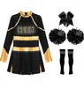 Cheerleading Mädchen Kostüm Set – Neckholder Tanzkleid mit Produktbild-Vorschau 4