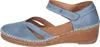Manitu Damen Sandalen Leder Sandaletten Keilabsatz 910005, Produktbild-Vorschau 2