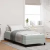 vidaXL Boxspringbett mit Matratze Hellgrau 80 x 200 cm Produktbild-Vorschau 2