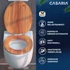 CASARIA® Toilettendeckel mit doppelter Absenkautomatik MDF Produktbild-Vorschau 2