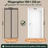 Sekey Fliegengitter Balkontür mit Magnet Insektenschutz Tür Produktbild-Vorschau 6