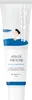 A product shot of a white tube of sunscreen with a minimalist illustration of birch trees and a person sitting by water. Podgląd zdjęcia produktu