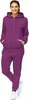 Damen Jogginganzug einfarbig 100% Baumwolle 586 Lila 3XL Produktbild-Vorschau 1