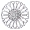 Morella Damen Coin 33 mm Sonnenblume silber Produktbild-Vorschau 1