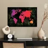 MuchoWow® Poster Weltkarte - Farben - Pflanzen 90x60 cm - Produktbild-Vorschau 3