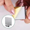 Selbstklebende Wandhaken ( Quadrat - 4er Set ) Silber aus Produktbild-Vorschau 2