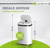 Juskys Automatik Mülleimer mit Sensor 50L rechteckig - Produktbild-Vorschau 2