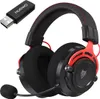 A wireless gaming headset with a microphone and a USB dongle. Produktbild-Vorschau