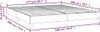 A wireframe diagram of a bed frame with dimensions shown. Produktbild-Vorschau