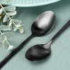 Cucchiaini da cocktail in acciaio nero 4 pezzi. Anteprima dell’immagine prodotto 4