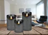 LED Stumpenkerze 12,5 cm ANTHRAZIT mit Timer Produktbild-Vorschau 5