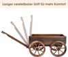 Vozík na květiny dřevěný vozík na rostliny se 4 kolečky Náhled obrázku produktu 5