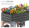 tectake Hochbeet Salvia verzinkter Stahl 120x60x30cm 200L Produktbild-Vorschau 3
