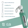Bouteille en verre Wessper avec housse en silicone – 0,5 L Voir les images du produit 2