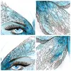 Bilder auf glas - Illustration Gesicht Schmetterling Wimper Produktbild-Vorschau 8