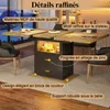 MODFU Table de Cuisine Extensible - Plateau MDF Effet Bois Voir les images du produit 5