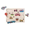 puzzlespiel Voertuig junior 30 cm Holz 12-teilig Produktbild-Vorschau 2