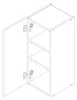 Keukenwandkast 30 cm - Wit - Modulaire keuken - Soft-close Productafbeelding-voorbeeld 2