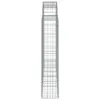 vidaXL Gabione mit Hochbogen 200x30x140/160 cm Verzinktes Produktbild-Vorschau 5