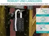 ZHEGE Cadenas à combinaison Grands chiffres noirs Gymnase Voir les images du produit 2