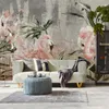 Muralo Selbstklebende Fototapete FLAMINGOS Vögel Blumen Produktbild-Vorschau 8