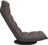 vidaXL Podlahová stolička Swivel Taupe Fabric Náhľad obrázku produktu 4