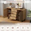 Sweiko 120x38x75cm Wohnzimmer Sideboard,Hohldesign Schrank Produktbild-Vorschau 15