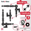 KOTARBAU® Winkelband geschmiedet 400 x 300 x 40 mm Schwarz Produktbild-Vorschau 4