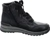 A black leather boot with laces and a zipper, shown from the side against a white background. Anteprima dell’immagine prodotto