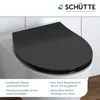 SCHÜTTE Duroplast SLIM WC Sitz mit Absenkautomatik Schwarz, Produktbild-Vorschau 5