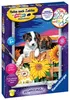 Ravensburger Malen-nach-Zahlen Welpen im Sonnenuntergang Produktbild-Vorschau 6