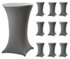 10er Set Stehtischhusse Stretch anthrazit Partytisch Produktbild-Vorschau 1