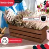 KOTARBAU® 2 Stuks Houten Plantenbak Bloembak Hout met Productafbeelding-voorbeeld 2