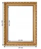 Ramka na zdjęcie Flora - Złota 21x29,7 (A4) Podgląd zdjęcia produktu 2