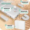 Skládací dřevěné masážní lehátko, 3 zóny, 10 cm čalounění Náhled obrázku produktu 4