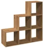 vidaXL Raumteiler-Bücherregal 3 Etagen Artisan-Eiche Produktbild-Vorschau 6