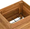 vidaXL Zvýšená posteľ 50x40x38 cm Teakové drevo a oceľ Náhľad obrázku produktu 4